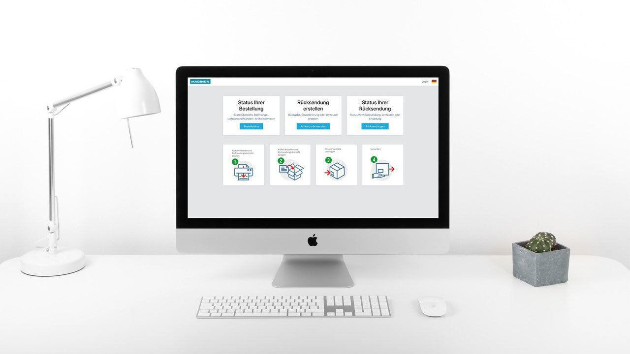 Titelbild Blogbeitrag Screenshot Retourenportal bei Maginon