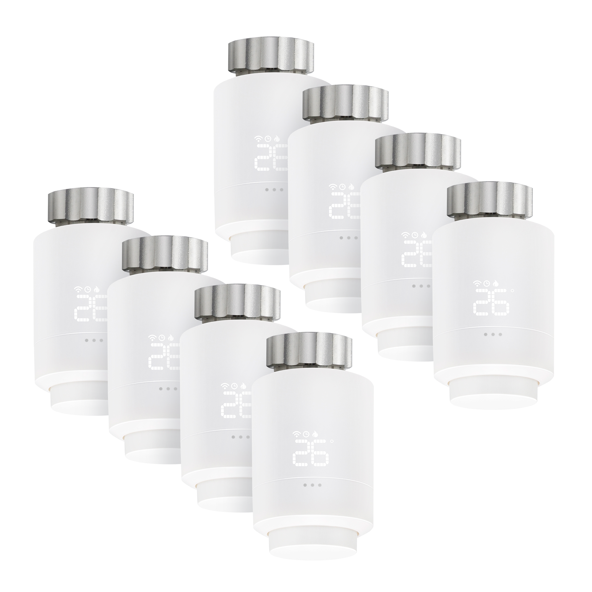 Bundle 8x Smartes Thermostat WT-1 – Zigbee®-Steuerung & Heizkostenersparnis