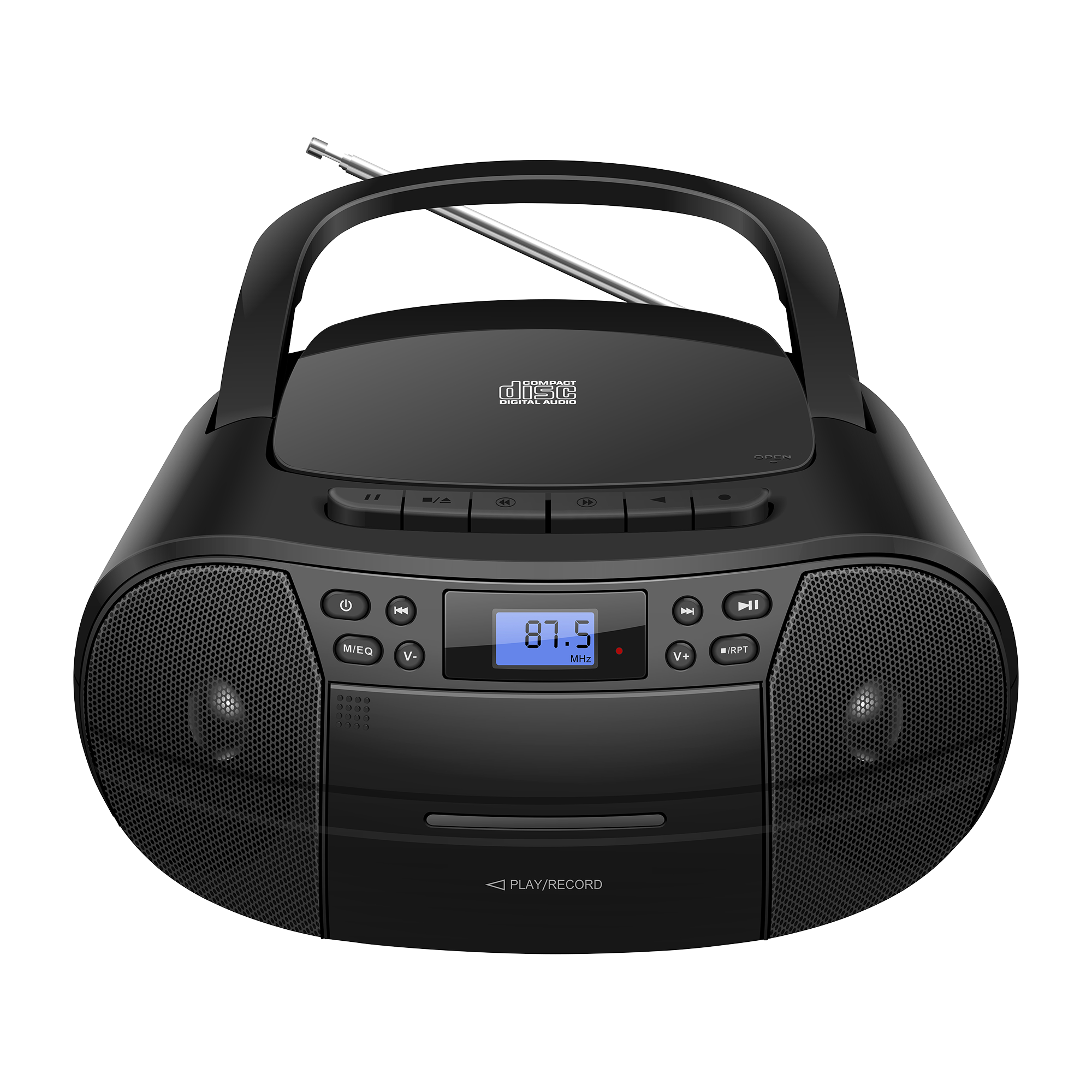 CD Boombox CB-1 – Versatile music system with CD, cassette, USB & radio