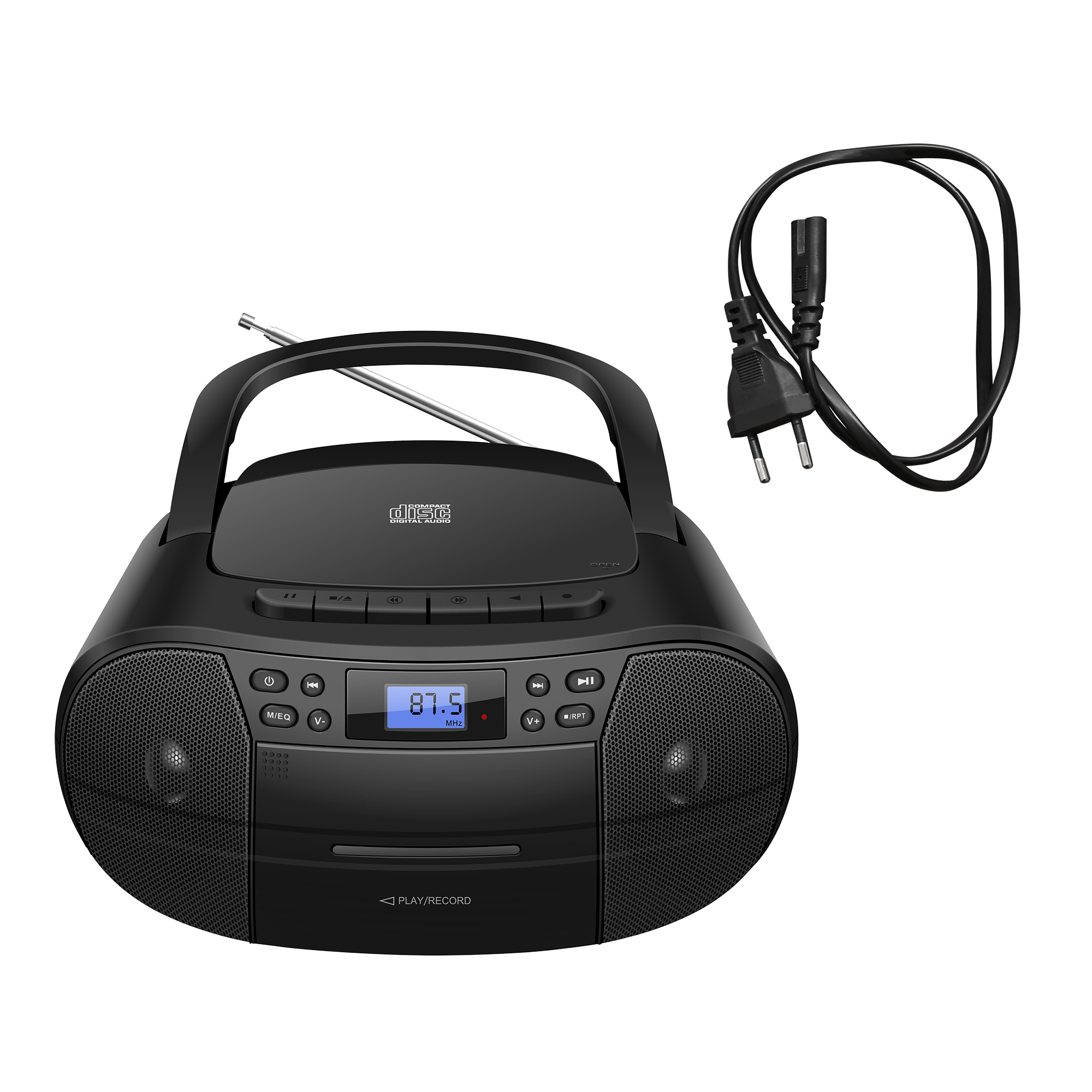 CD Boombox CB-1 – Versatile music system with CD, cassette, USB & radio