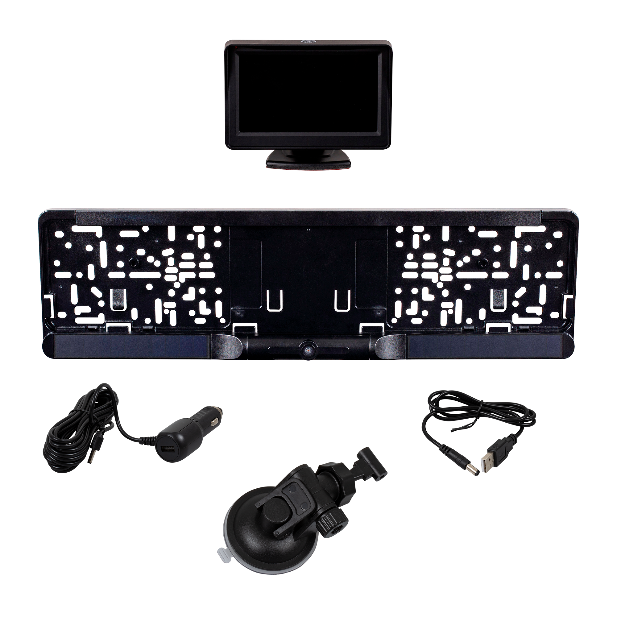 Reverse camera RC-300WS – Solar-powered camera with monitor & easy installation